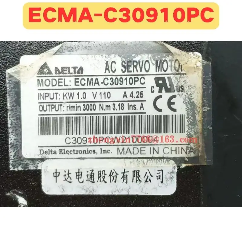 Used Servo Motor ECMA-C30910PC ECMA C30910PC Normal Function Tested OK