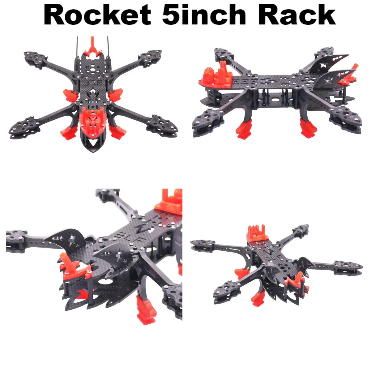 B-CUBE Rocket 5inch FPV Drone Frame Kit Carbon Fiber Racing Quadcopter Freestyle INAV Beatflight F722 Ardupilot Flight Control