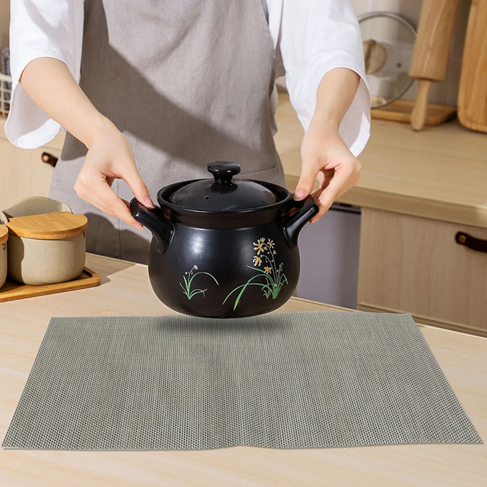 

6Pcs PVC Dining Table Placemat Set Non-Slip Washable Place Mat Heat Resistant Insulated Table Mat Bowl Dish Coaster for Kitchen