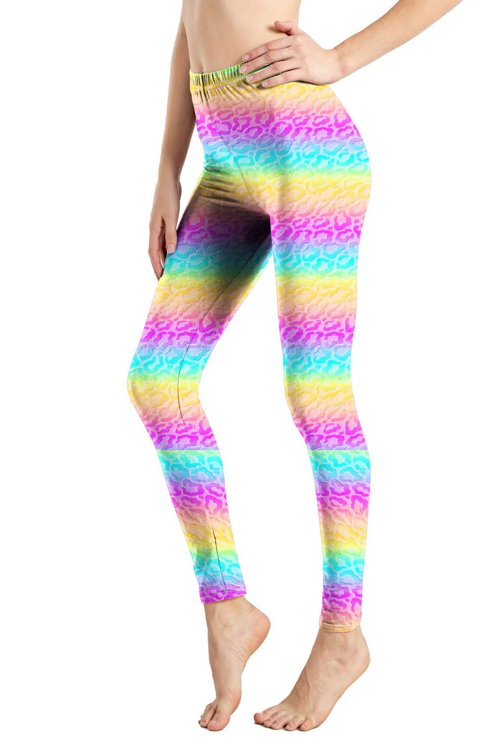 Leopard Leggings Printed High Waist Wildthing Leopard Elasticity Pants Soft Trousers For Women Workout Tights Fitness Outfits
