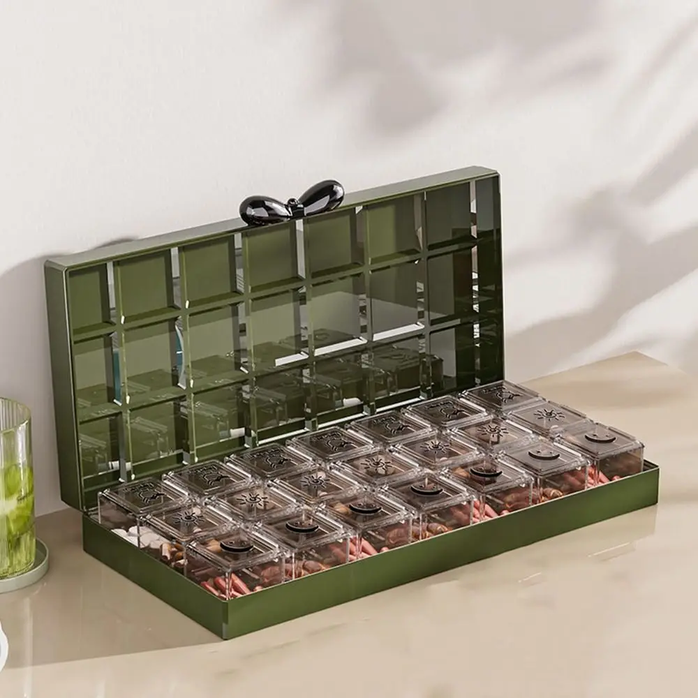 

Food Grade 7 Days Pill Case 3 Times a Day Large Capacity Weekly Pill Organizer Moisture-Proof Stackable