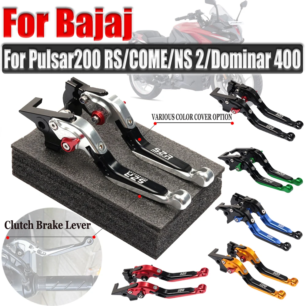 For Bajaj Pulsar 200 RS COME NS 2 Dominar 400 Motorcycle Accessories Folding Extendable Parking Brake Clutch Lever Handle Parts