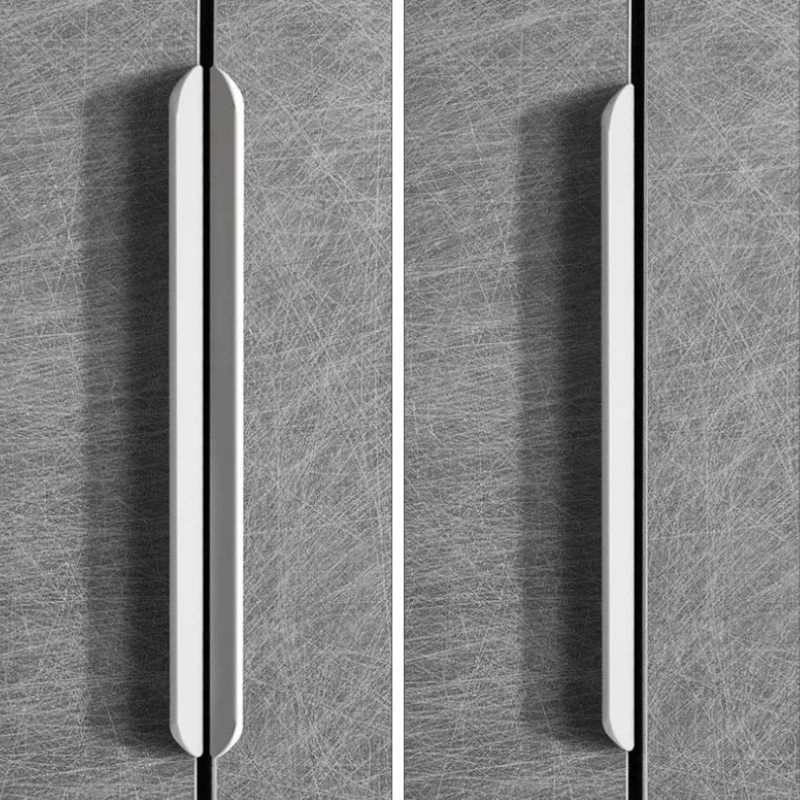 Möbelknöpfe aus Aluminiumlegierung, Schrank- und Garderobengriffe in Blau, Rosa, Weiß, Versteckte Lange Griffe für Küchenschränke und Schubladen – Detail 6