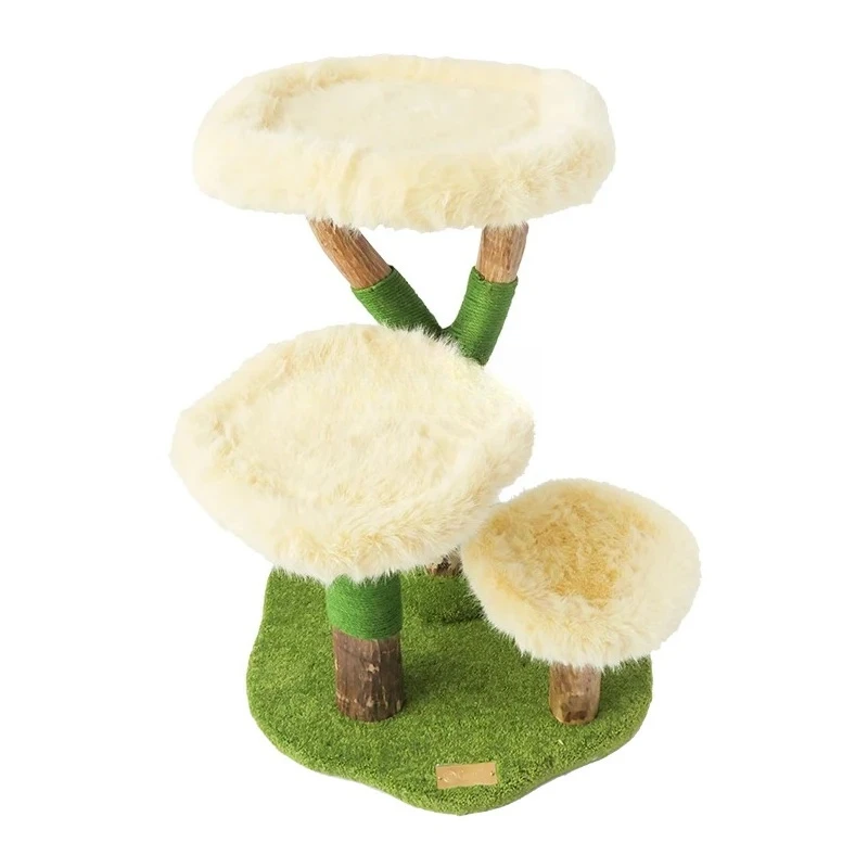 

Furry Wilderness Jungle Cat Climbing Frame Creative New Simulation Cat House Scratch Board Nest Toy Family Durable