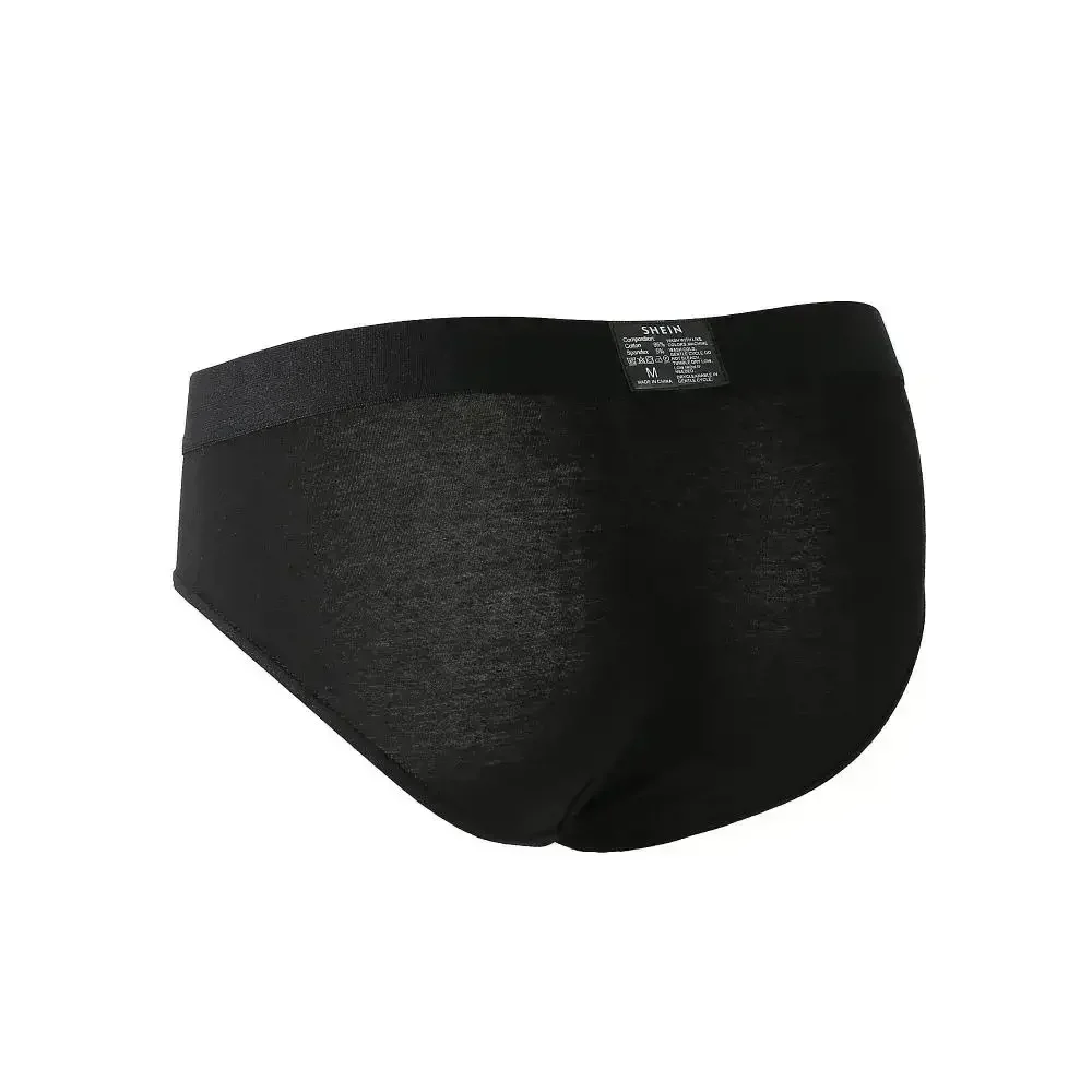 Ropa interior de algodón suave para hombre, calzoncillos sólidos, bragas sexys, Bikini, cueca, lote de 3 unidades