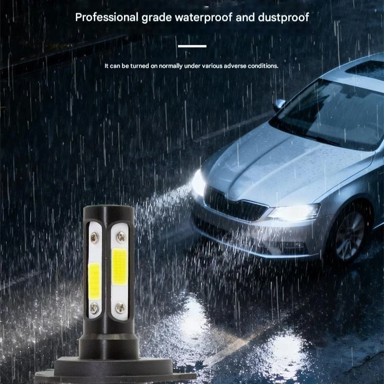 COB LED سيارة العلوي X7 أربعة جوانب ضوء H4 مرحبا لو شعاع السوبر مشرق السيارات الجبهة مصباح Led أضواء اكسسوارات السيارات