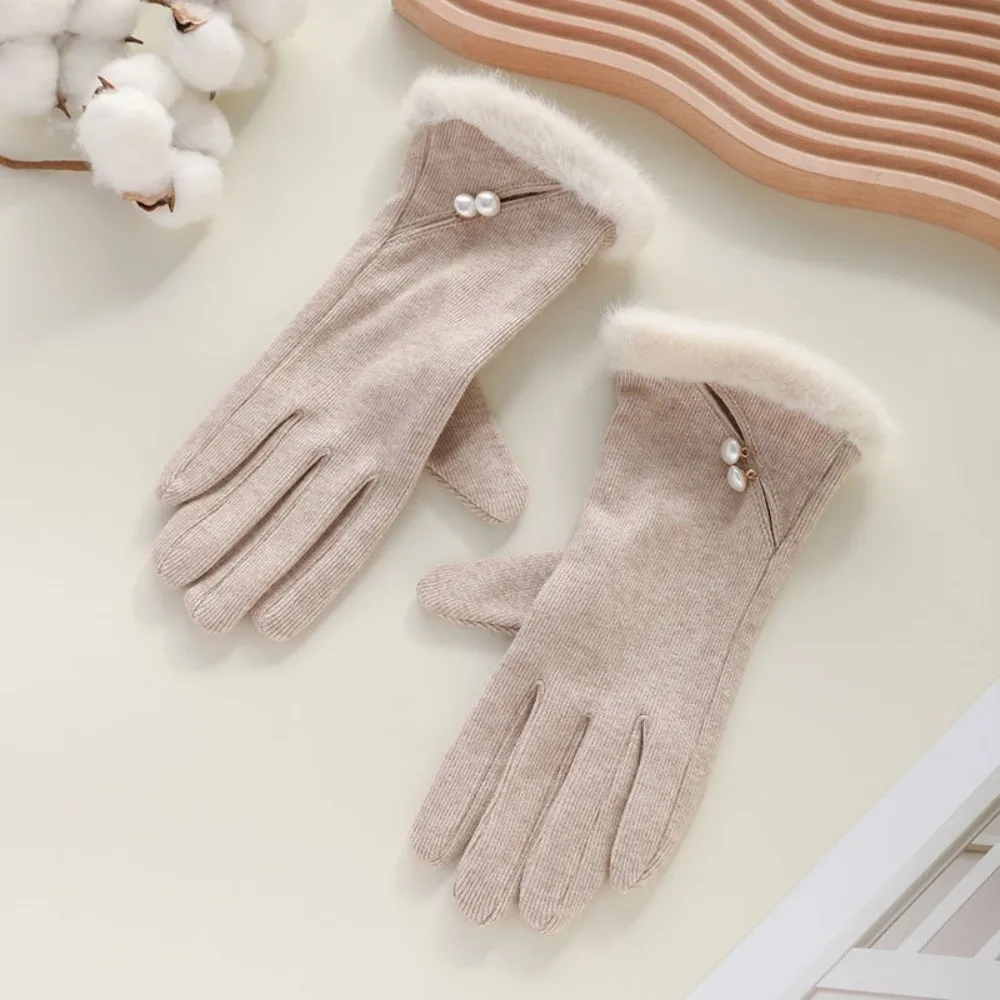 

New Cold Proof Warm Gloves Windproof Touch Screen Cycling Gloves with Warm Lining Mittens Winter