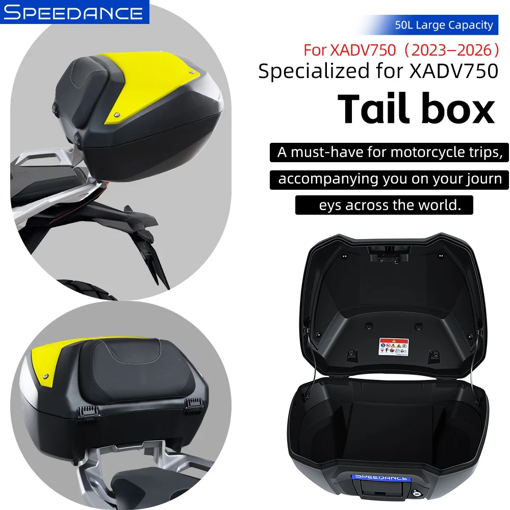 

Speedance Top Koffer Rear Luggage Box for Honda XADV750 2022-2026 Motorcycle - Secure Lockable Top Case