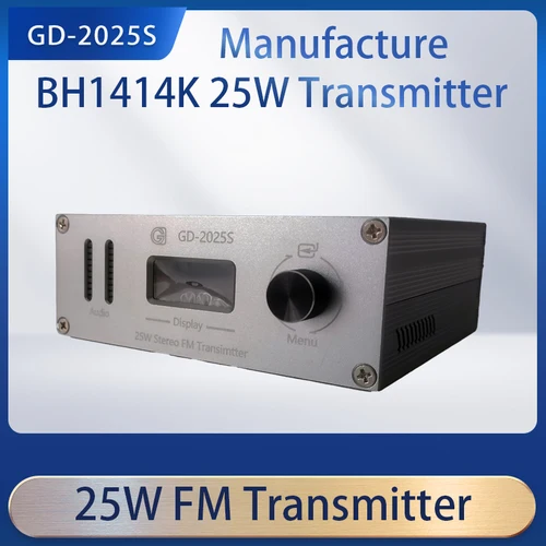 Imagen 2 del producto 88Mhz-108Mhz GD-2025S 25W transmisor FM transmisor FM PLL estéreo transmisión FM transmisor de salida continua estación de Radio