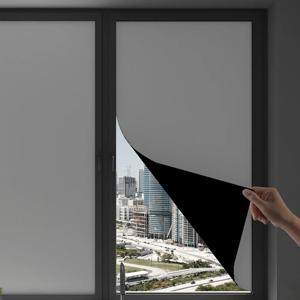 

Thickened Blackout Glass Sticker Full Blackout UV Protection Light Blocking Film Anti Light Leakage Anti Peeping Window Office
