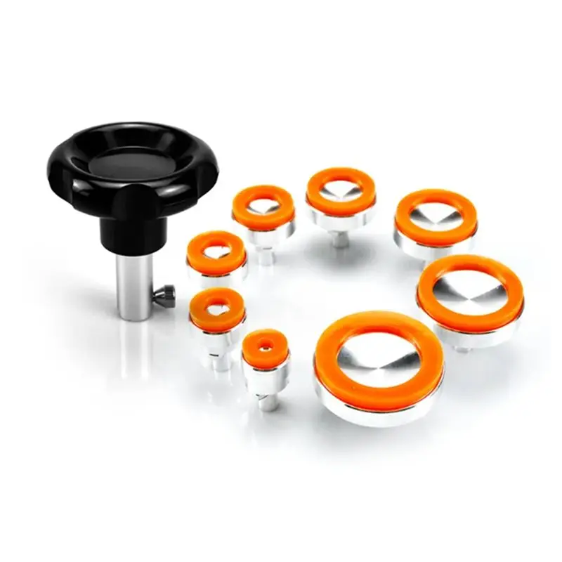 【ネジ式吸引式時計ケースカバーオープナー除去ツール、8つの接着剤ヘッドキット付き、時計修理ツールパーツ、時計職人向け-a】