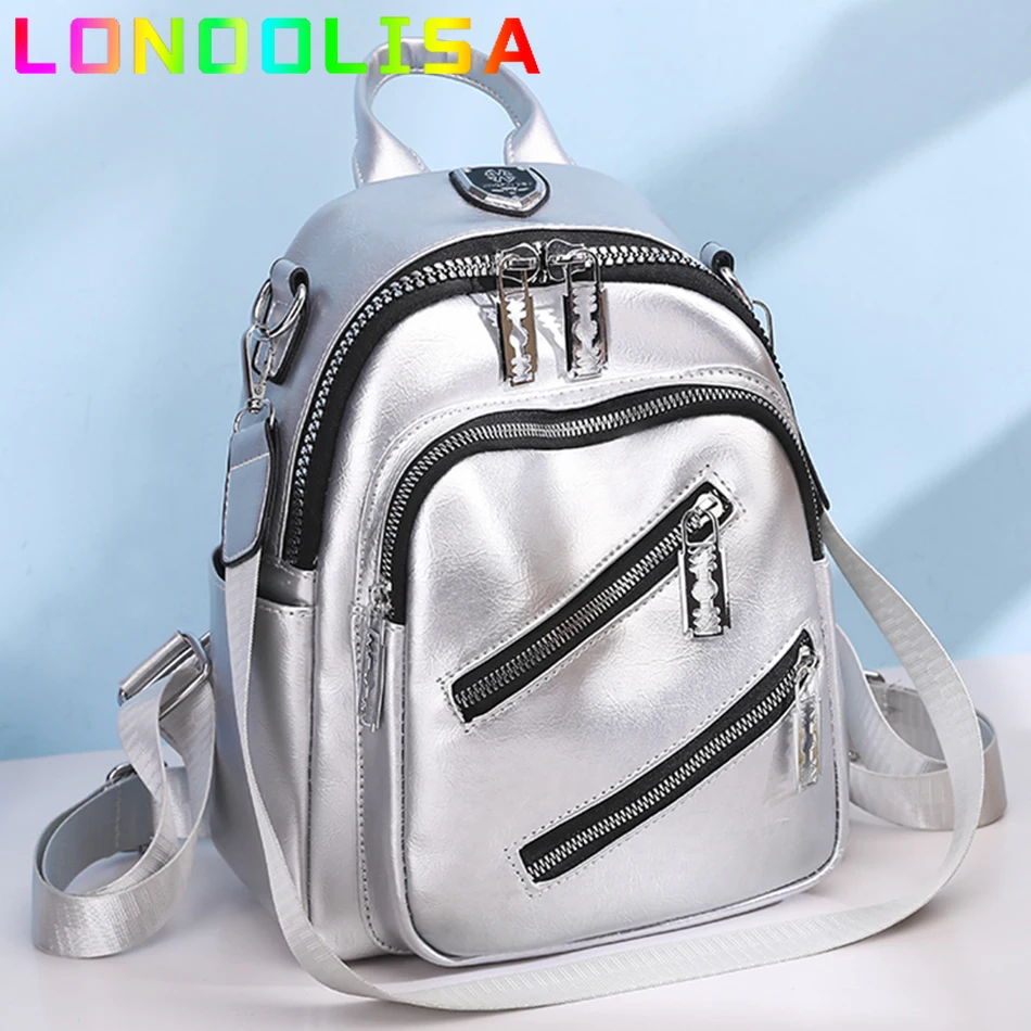 

Fashion Women Backpack Designer PU Leather Travel Rucksack Casual Shoulder Bags High Quality School Bags for Teenagers Girls New