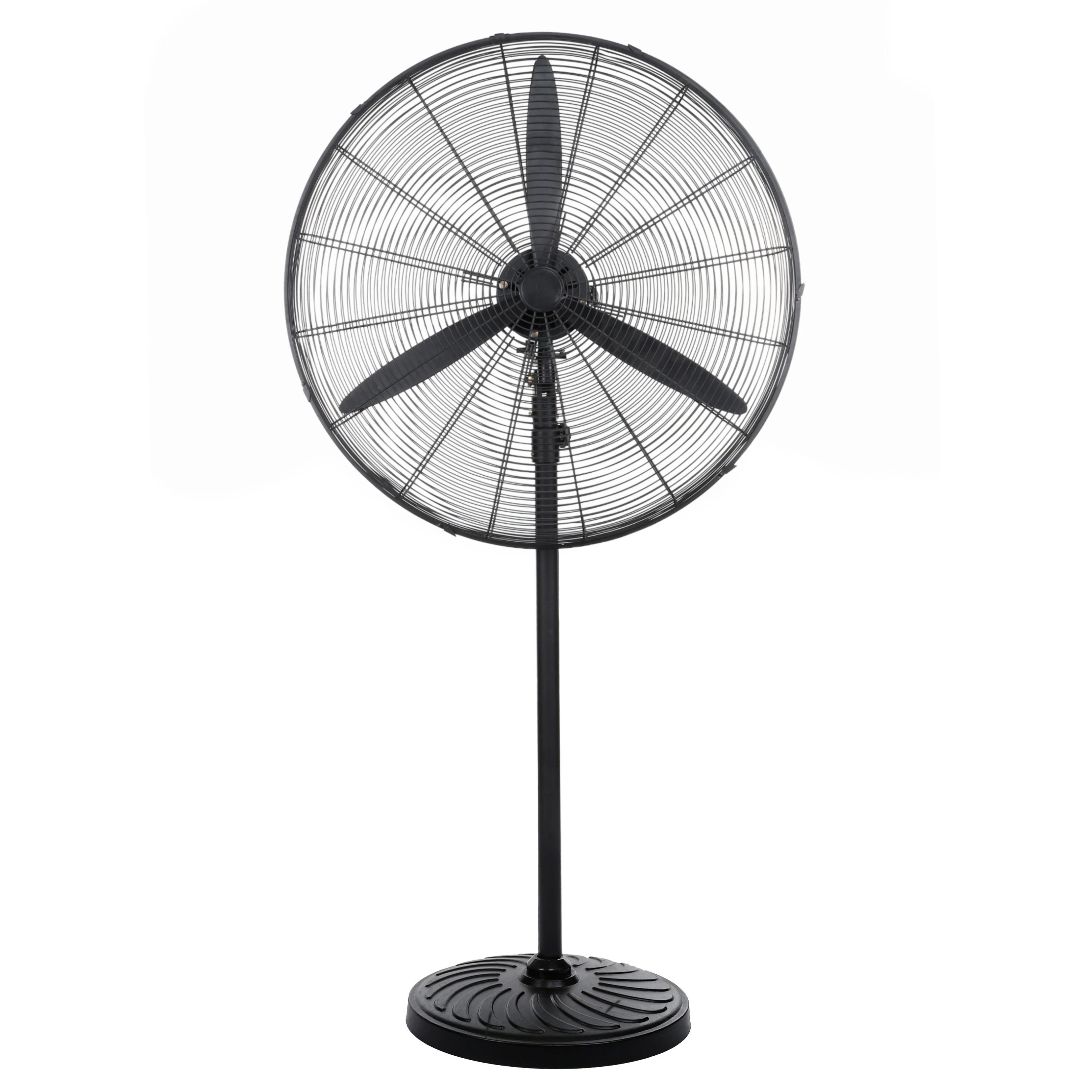 Electric Air-cooled Pedestal Fan 20/26/30 Inch Me tal Industrial Garage Hotel Home Round Base Outdoor Strong Wind