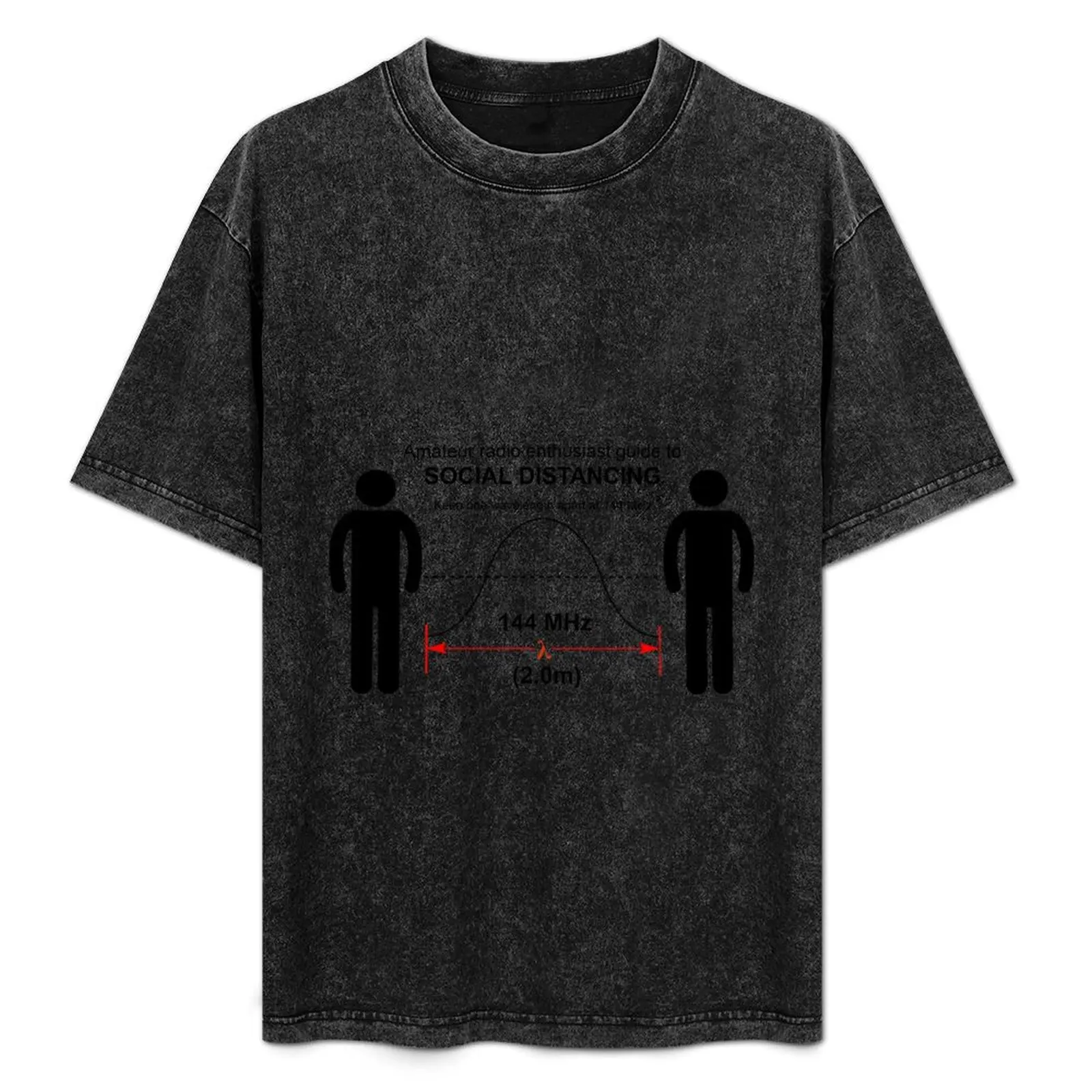 

Amateur radio Social Distancing T-Shirt sublime cotton man t-shirts clothes oversized graphic tee vintage t shirt men