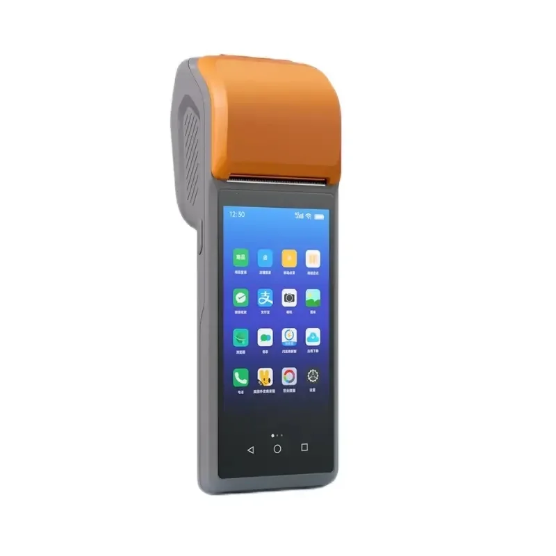 for Android 11/4G Handheld POS Terminal 1+8G 5.5'' HD Screen With Built-in 58mm Thermal Printer Support Google Play Store 1/2D