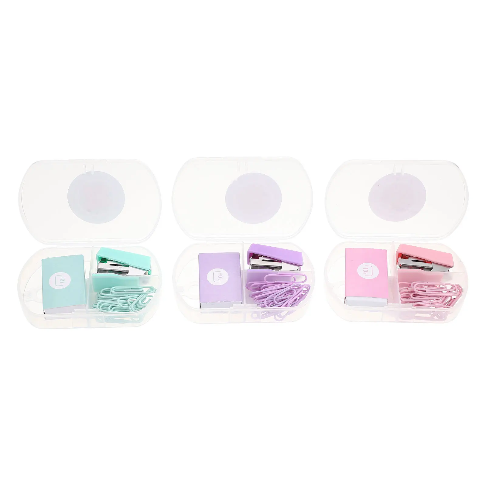 

3Sets Office Stapler Kit Stapler Clips Set Practical Multi-Use Binding Tools Office Home School Supplies