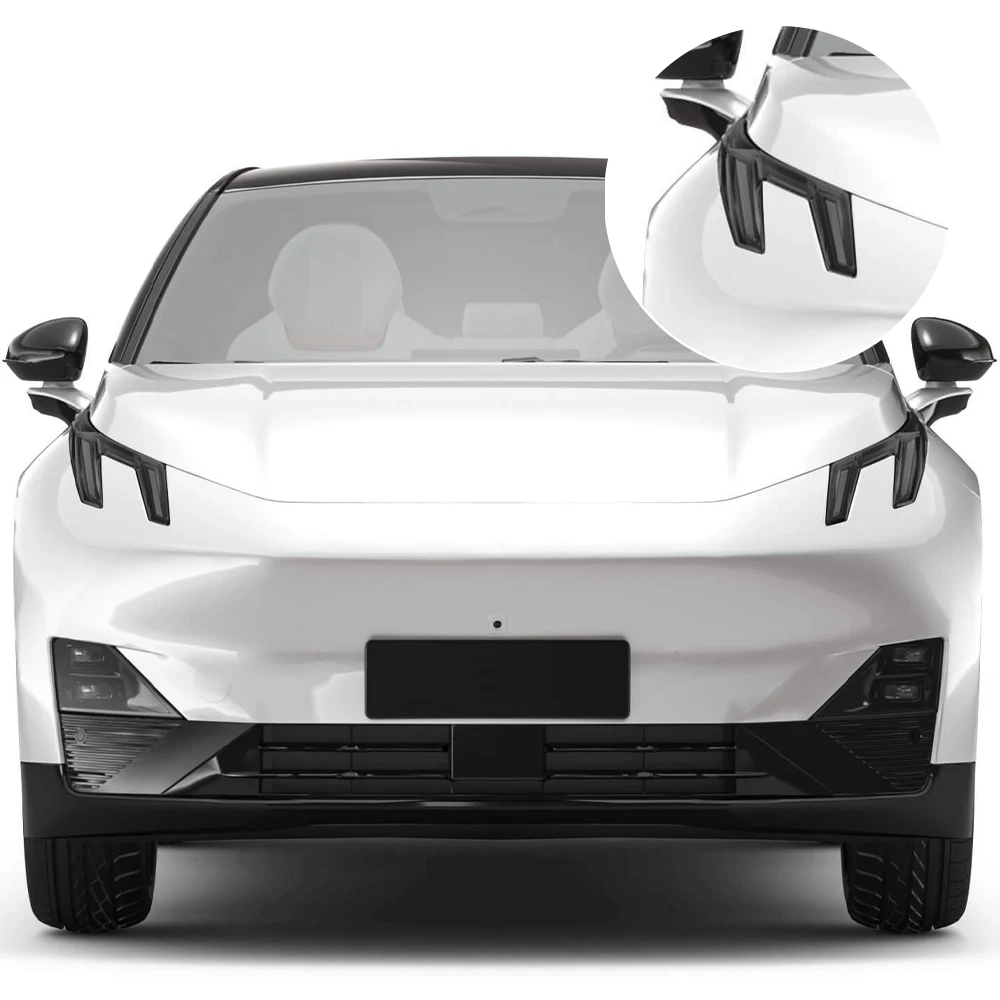 

TPU Car Headlight Protection Film For LYNK & CO 02 2024-2026 High-Gloss Smoke Black Pre-Cut Kit Anti-Scratch Vinyl Wrap Cover