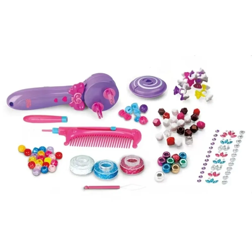Three-in-One Function Magic Electric Hair Braider Bling Glitter Jewelry Beads Decorations Magic Hair Styling Fully Automatic 4