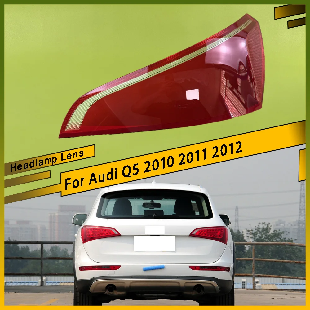 

Car Accessories Rear Outer Taillight Shell Tail Lamp Cover Turn Signal Stop Light Mask Plexiglass For Audi Q5 2010 2011 2012