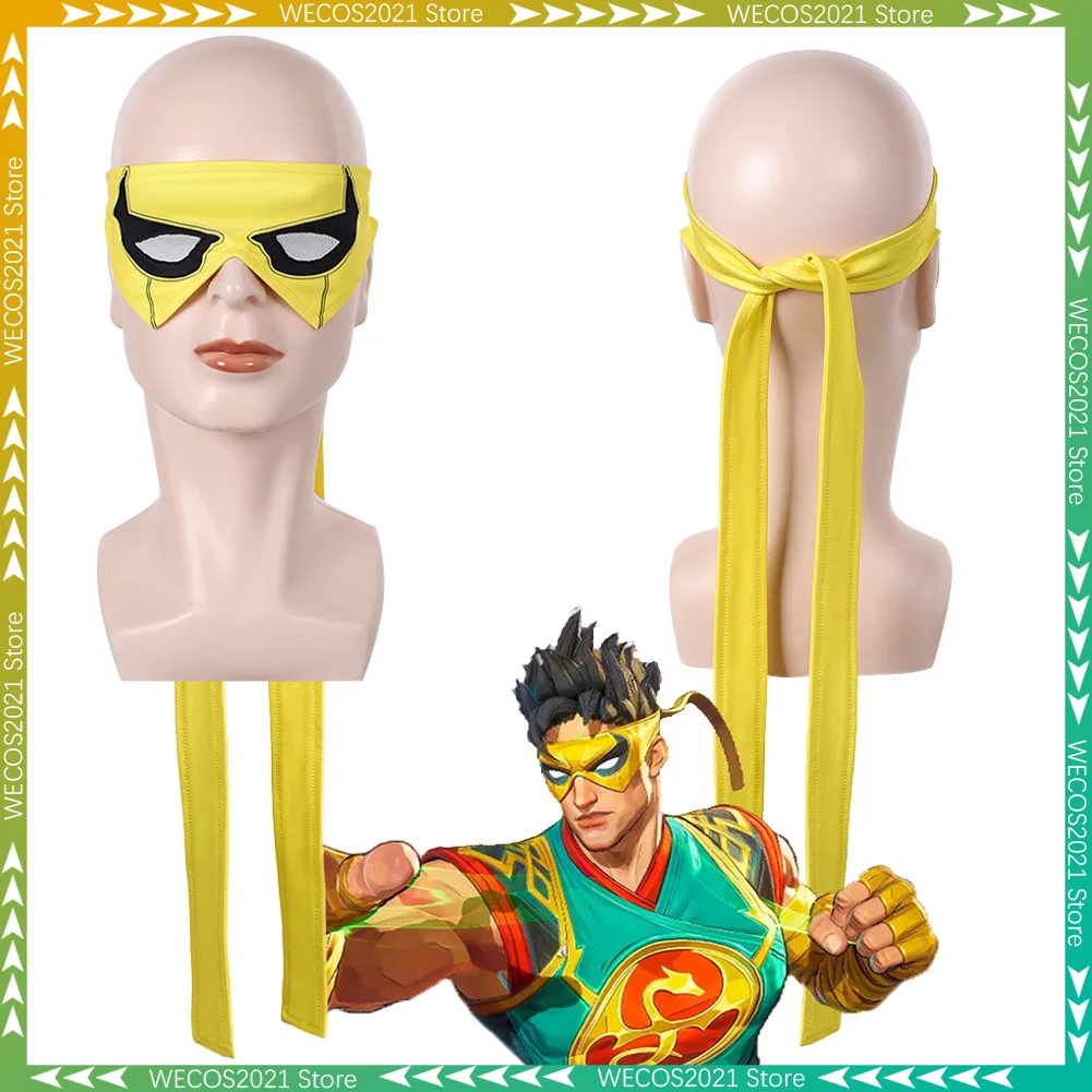 Máscara de Olhos Fist of Iron, Acessórios de Fantasia para Cosplay de Super-Herói, Fantasia Masculina para Festas