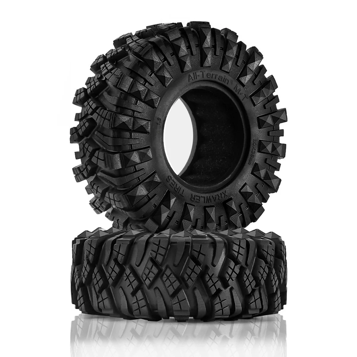 4PCS Rubber Wheel Tires Tyre for 1/10 RC Crawler Car Axial SCX10 90046 AXAIL Wraith Traxxas