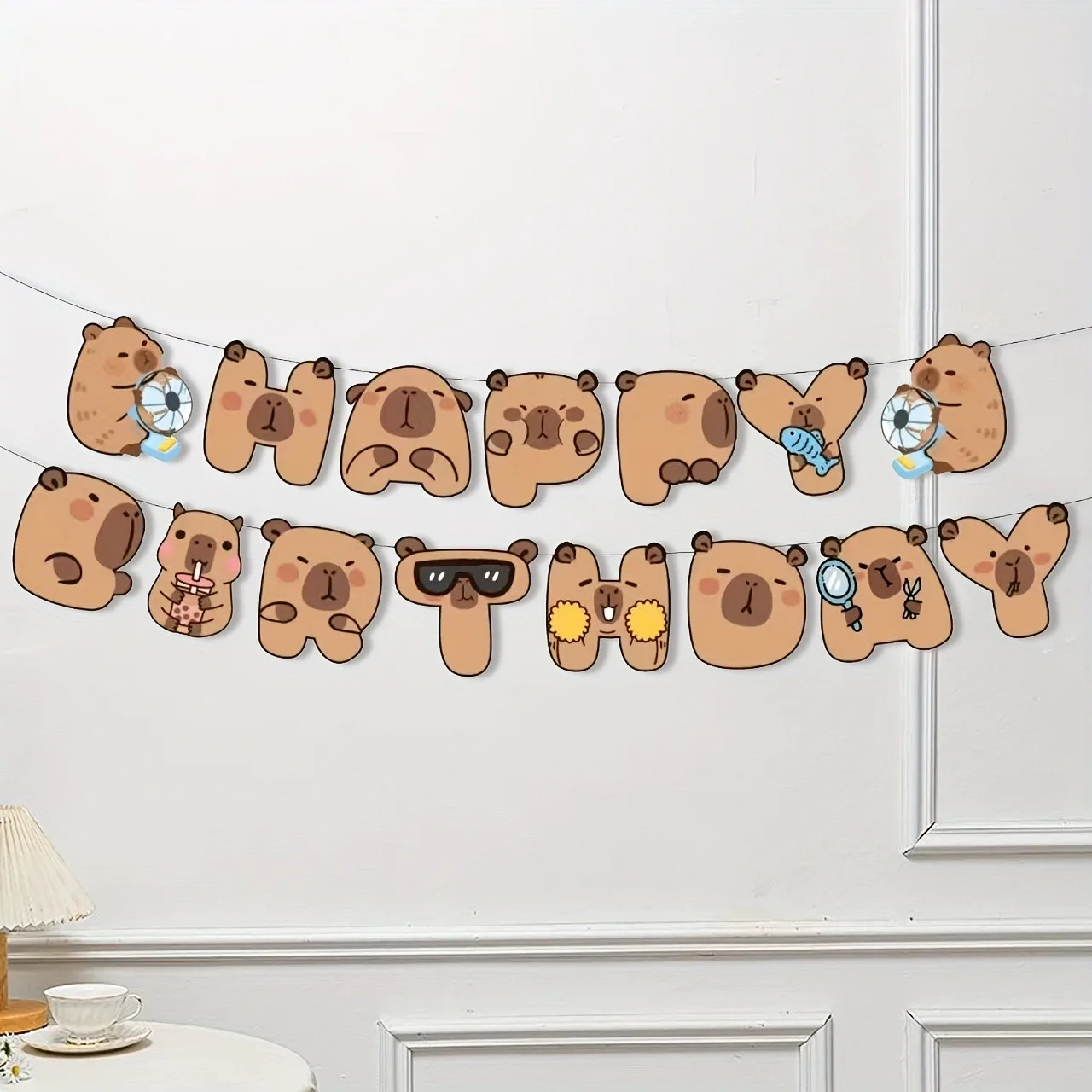 NEUE Happy Birthday Banner Wimpelkette Partydekoration Kinderdeko Kinderschmuck Baby Bunte Mädchen Jungen Partyzubehör – Detail 6