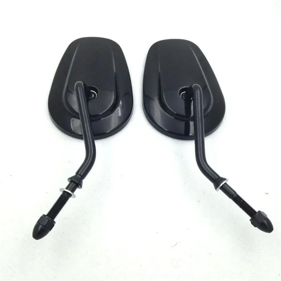 Motorcycle Custom Big Size Mirrors for 1982-Later Harley Touring Road King Cruiser / Chopper / Custom Bike with (8mm) thread view 3