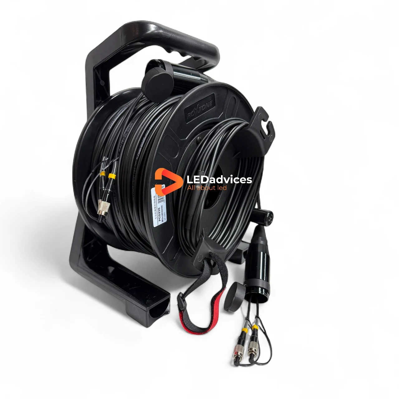 100m LC-LC blindado dúplex 2 núcleos TPU SM MM Cable de fibra óptica carrete ST FC SC para pantalla LED de escenario SFP VX1000 CVT10 VX600
