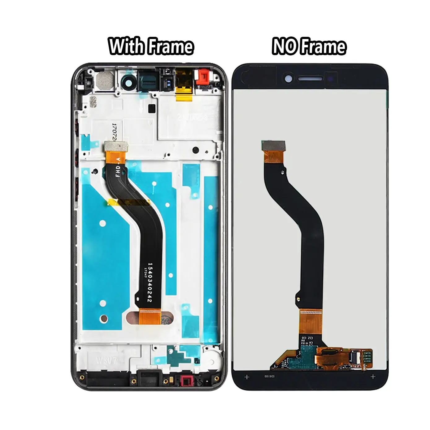 AAA+ LCD Display For Huawei Honor 8 Lite LCD Display Touch Screen For Huawei GR3 2017 PRA-TL10 PRA LX1 LX3 Screen With Frame