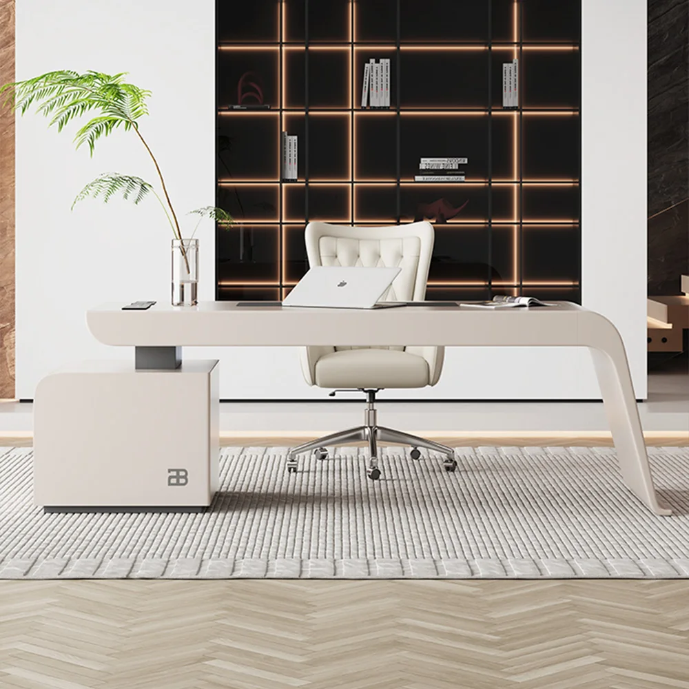 xx-Home Office Furniture Computer Study Desk Modern Multifunctional Office Table With Drawers Executive Desk^