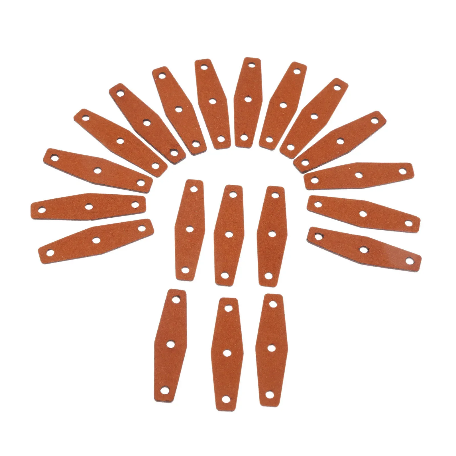 20/10/5 PCS Brown Slingshots Pouches Microfiber Leather Catapult Leather Pockets for Outdoor Hunting Catapults with Center Hole