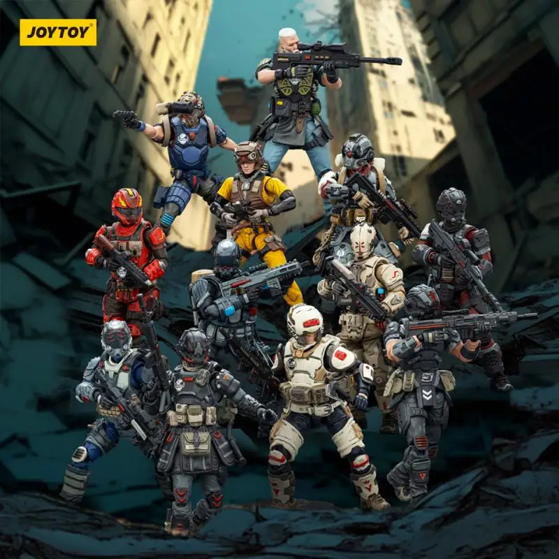 

JOYTOY 1/25 Action Figures Steel Rider Squad UNSC Squad Military Combat Collectible Model Kits For Collectors Collection Display