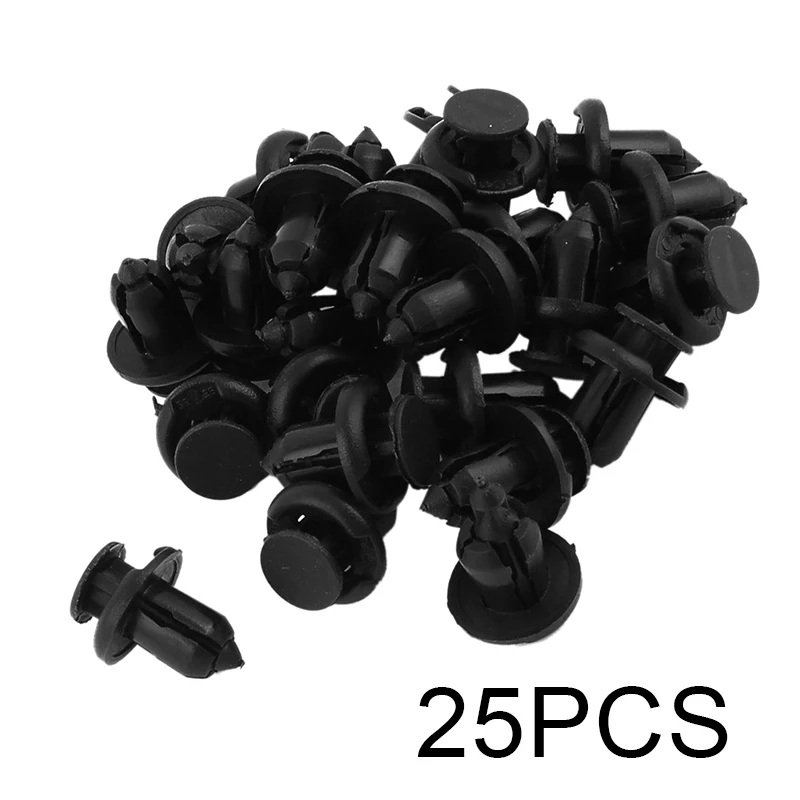 Push 10mm Dia Hole Black Truck Plastic Side Skirts Car Fasteners Fender Clips Replacement New Practical Accessories