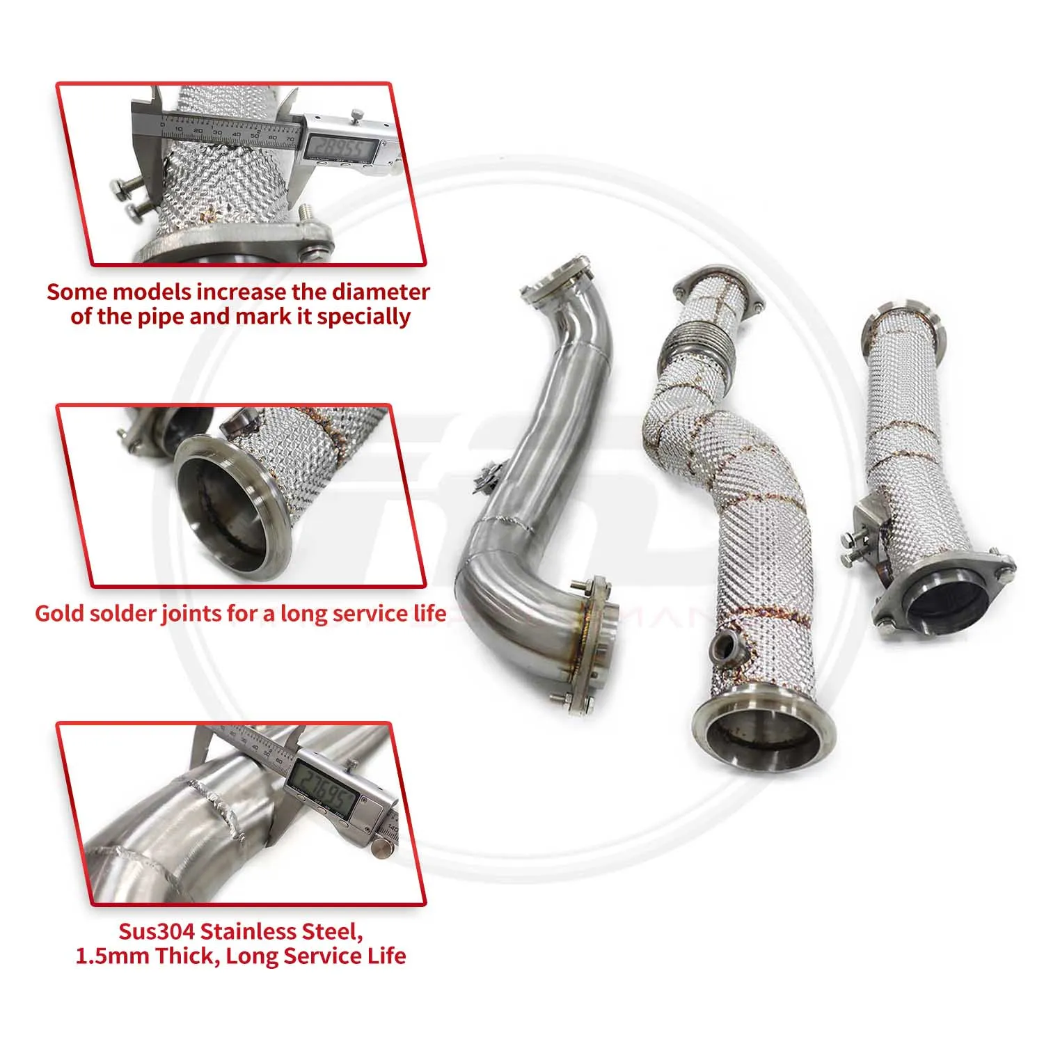 Limited Time Offer HMD Exhaust Assembly High Flow Performance Downpipe for BMW M3 M4 Competitio G80 G82 S58 Engine 3.0T Car