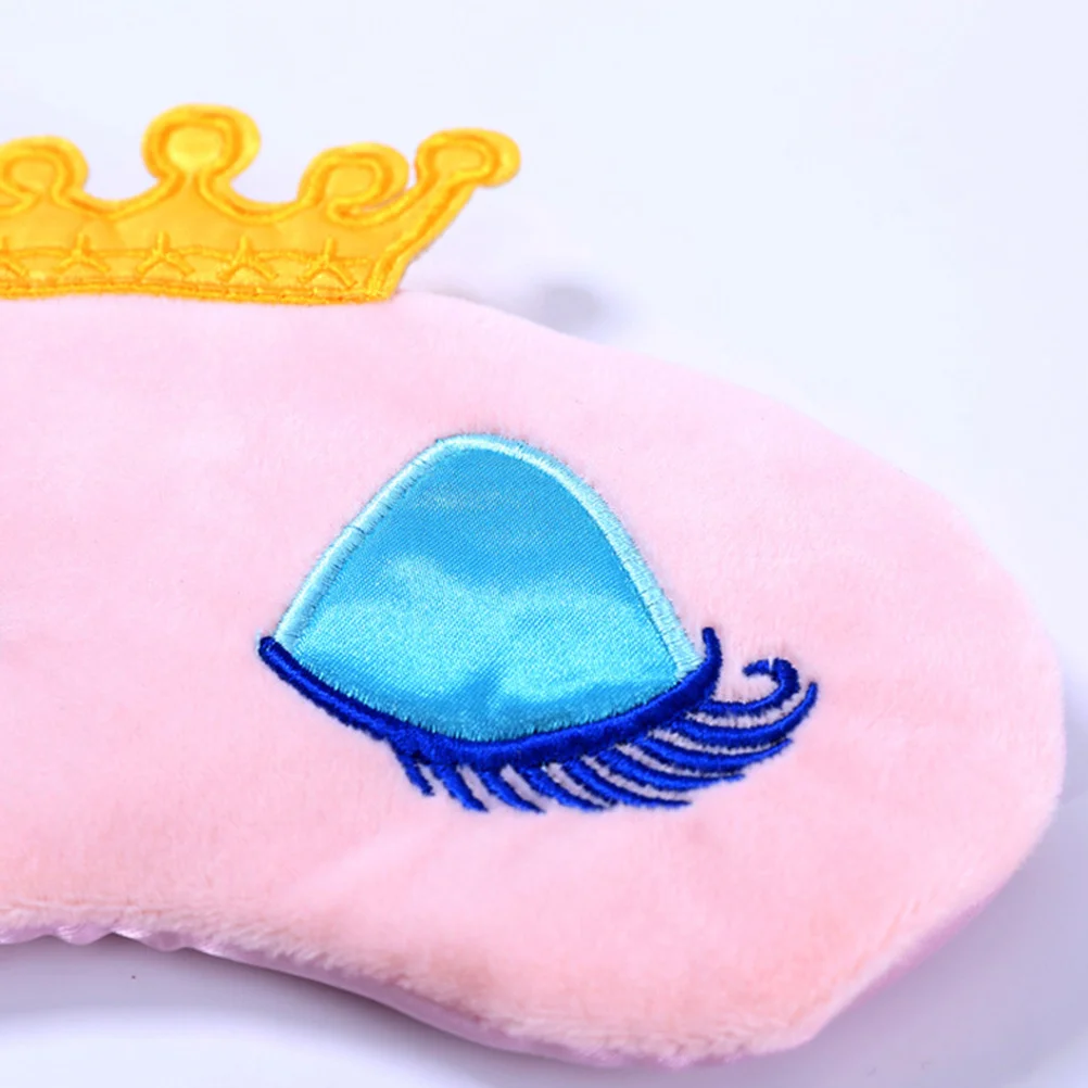 

2 pcs Cartoon Eye Mask Super Light Blocking Blindfold For Girls Women Kids Adjustable Nap Travel Yoga Accessory Pink