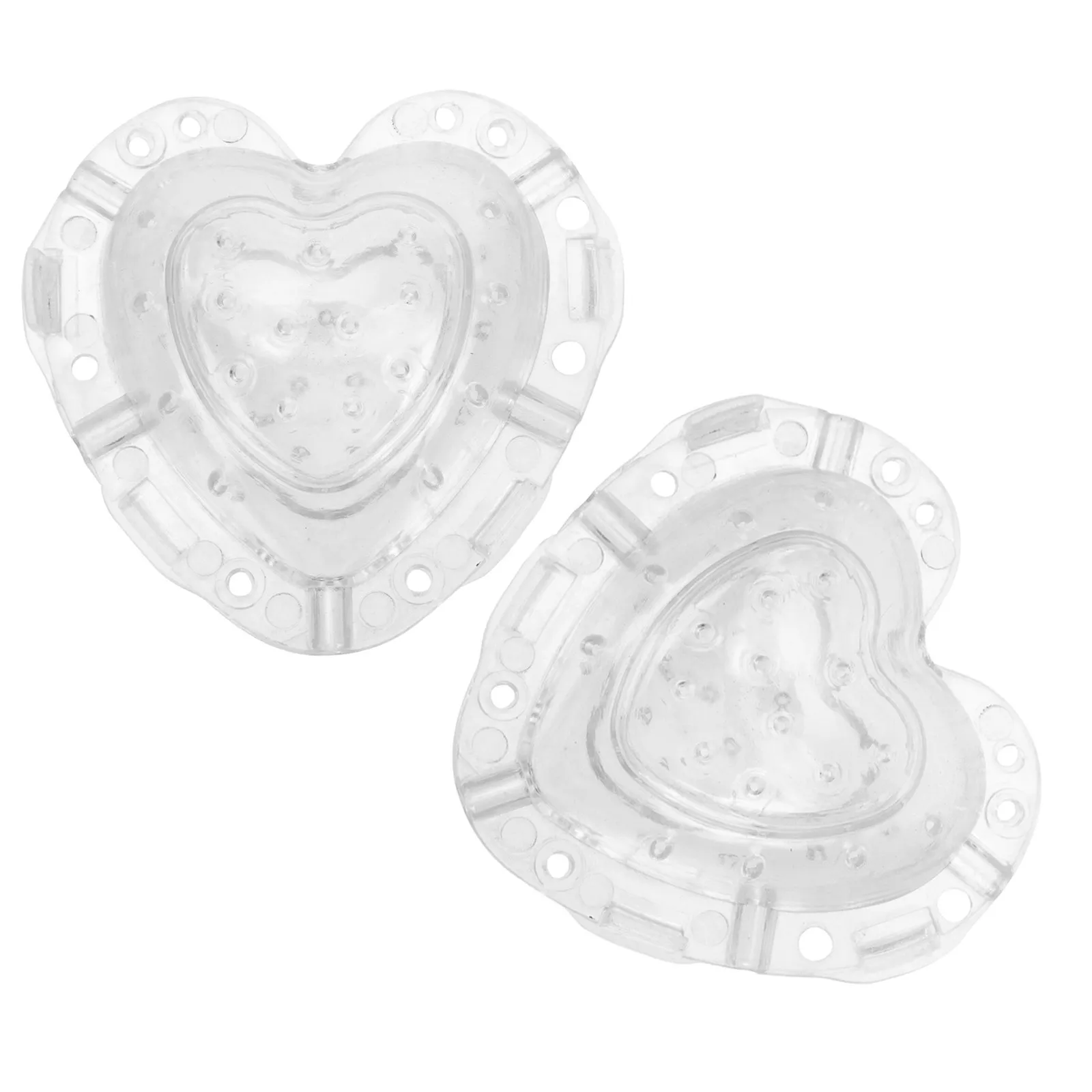 2Pcs Reusable Heart Shaped Fruit Forming Mould for Tomato Strawberry Melon - Transparent Garden Vegetable Shaping Tool