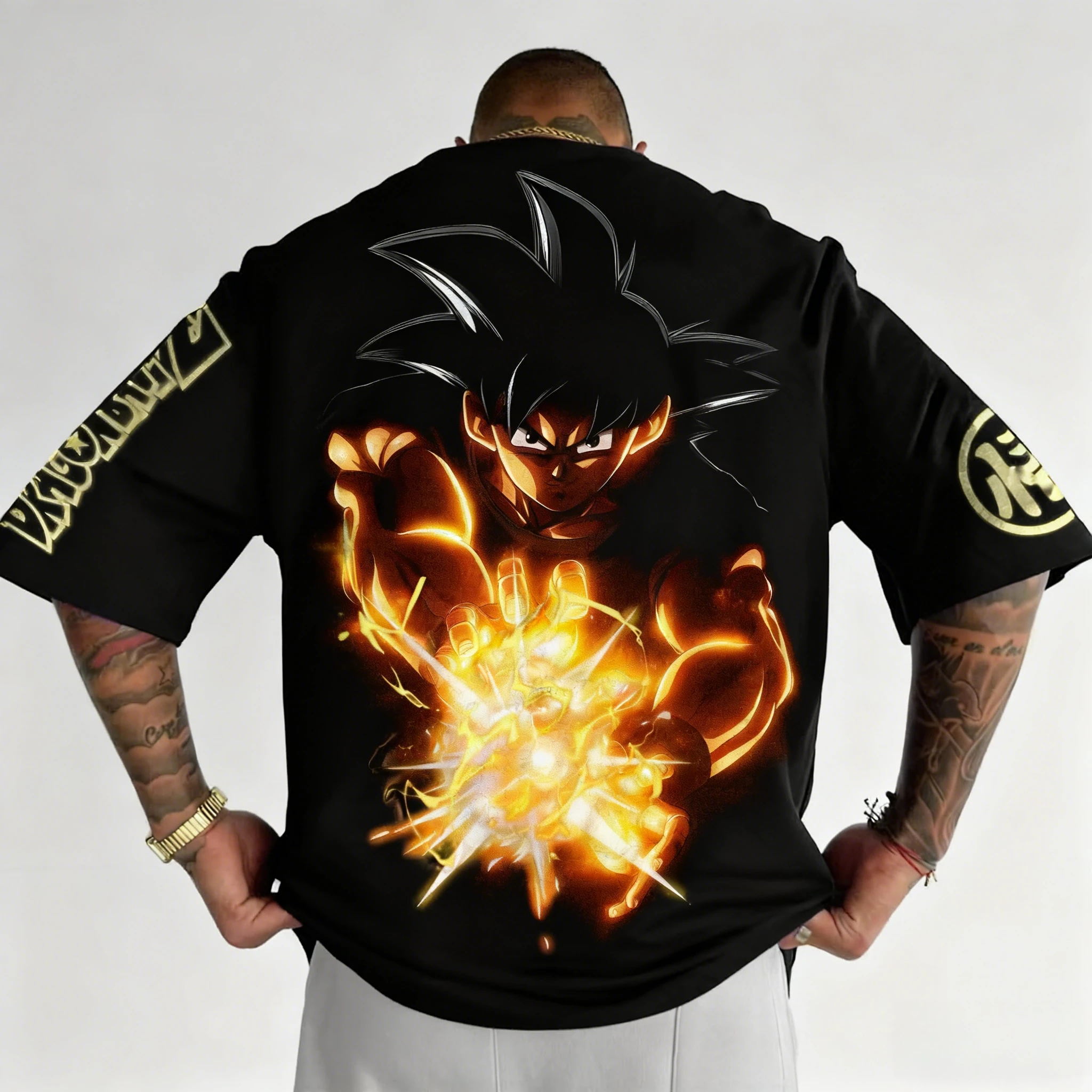 Neue Dragon Ball Goku bedruckte kurzärmelige Bandai-lose Herren- und Damen-2026-Sommer-atmungsaktive sportliche Mode-T-Shirts