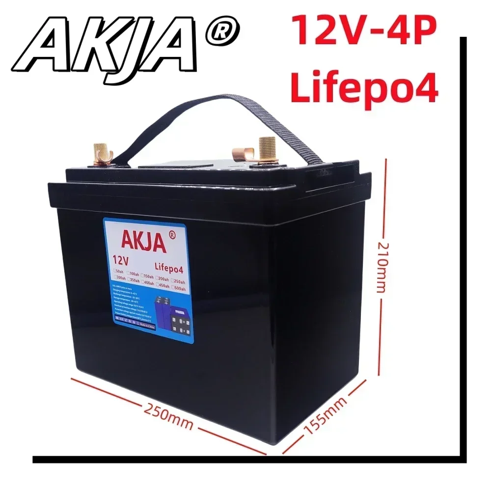 

Air fast transportation 12V LiFePO4 battery built-in BMS lithium iron phosphate battery6000+golf cart solar cycle life200Ah300Ah