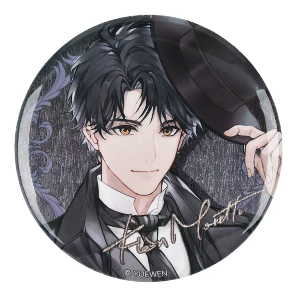 58mm Anime Lord of Mysteries Klein Moretti Fors Wall Leonard Mitchell Cosplay KOSTIUM Odznaka Przypinka SPTE Broszka z Blachy ﻿   Prop Gilf