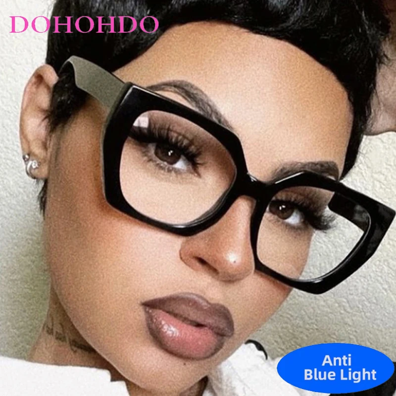 

Trendy Vintage New Brand Designer Cat Eye Blue Light Blocking Glasses Women Men Optical Eyeglasses For Computer Use Lentes Очки