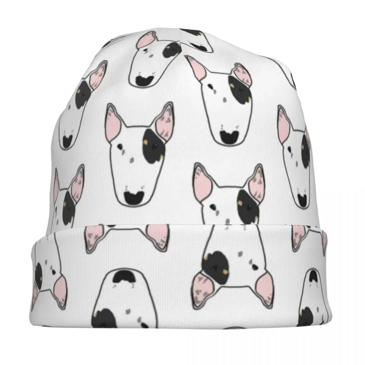 Twinkle The Bull Terrier Skullies Beanies Hat Cute Dog Hip Hop Men Women Outdoor Cap Warm Thermal Elastic Bonnet Knitting Hats