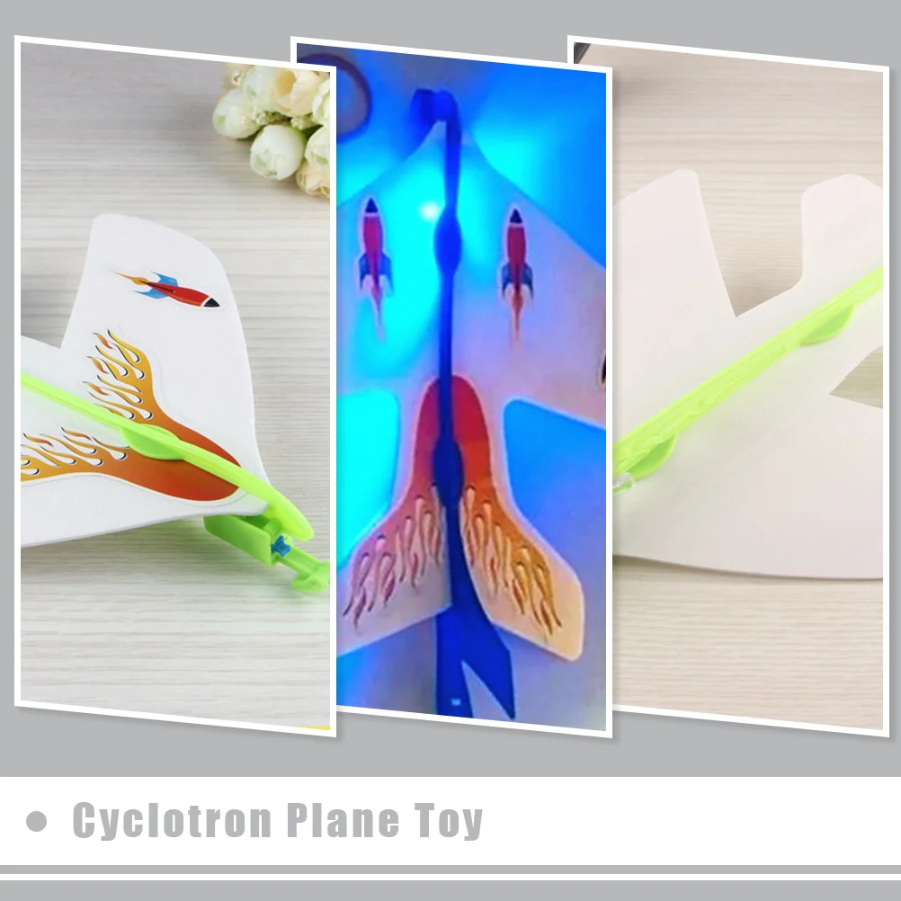 5 Pcs Rubber Band Plane Simulated Airplane Toy Toys Shine Foam Plastic Kids Gift Child