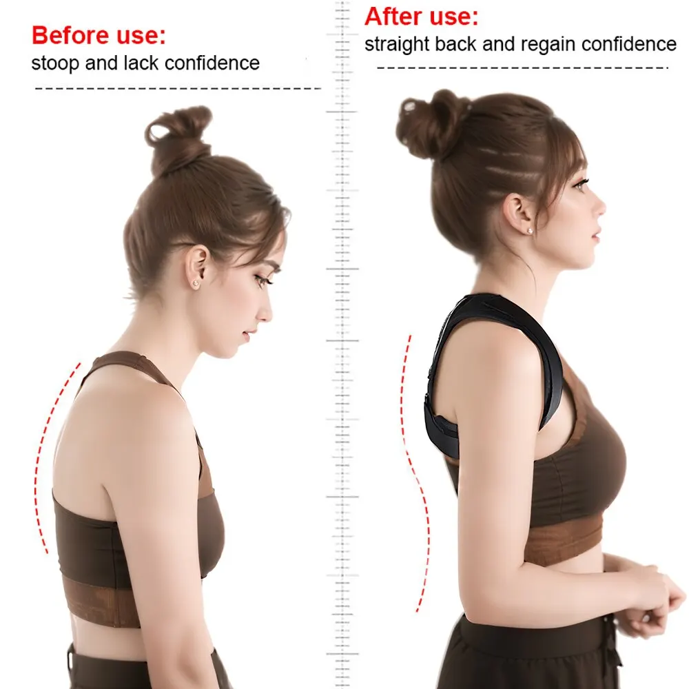 Tor de posture réglable unisexe, soutien de la clavicule, fournir des instituts oto pour le cou et le dos initié, remodeler votre corps, 1PC