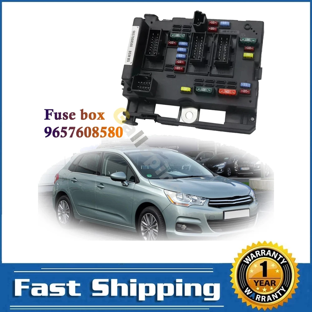 

For Citroen C3 C5 C8 Xsara Picasso Peugeot 206 Cabrio 307 406 Coupe 807 Fuse Box Branch Control Unit Assembly Relay 9657608580