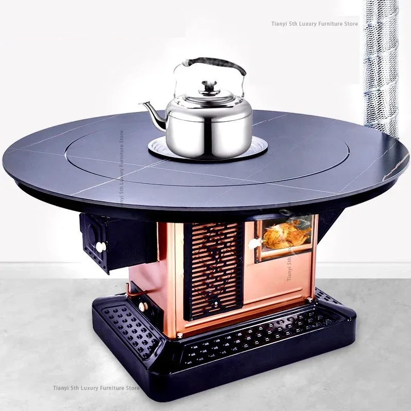 

Village Practical Round Heating Patio Heaters Smoke Pipes with Ovens Rural Stoves Villa Kitchen Home & Garden Varmekilde FYPH