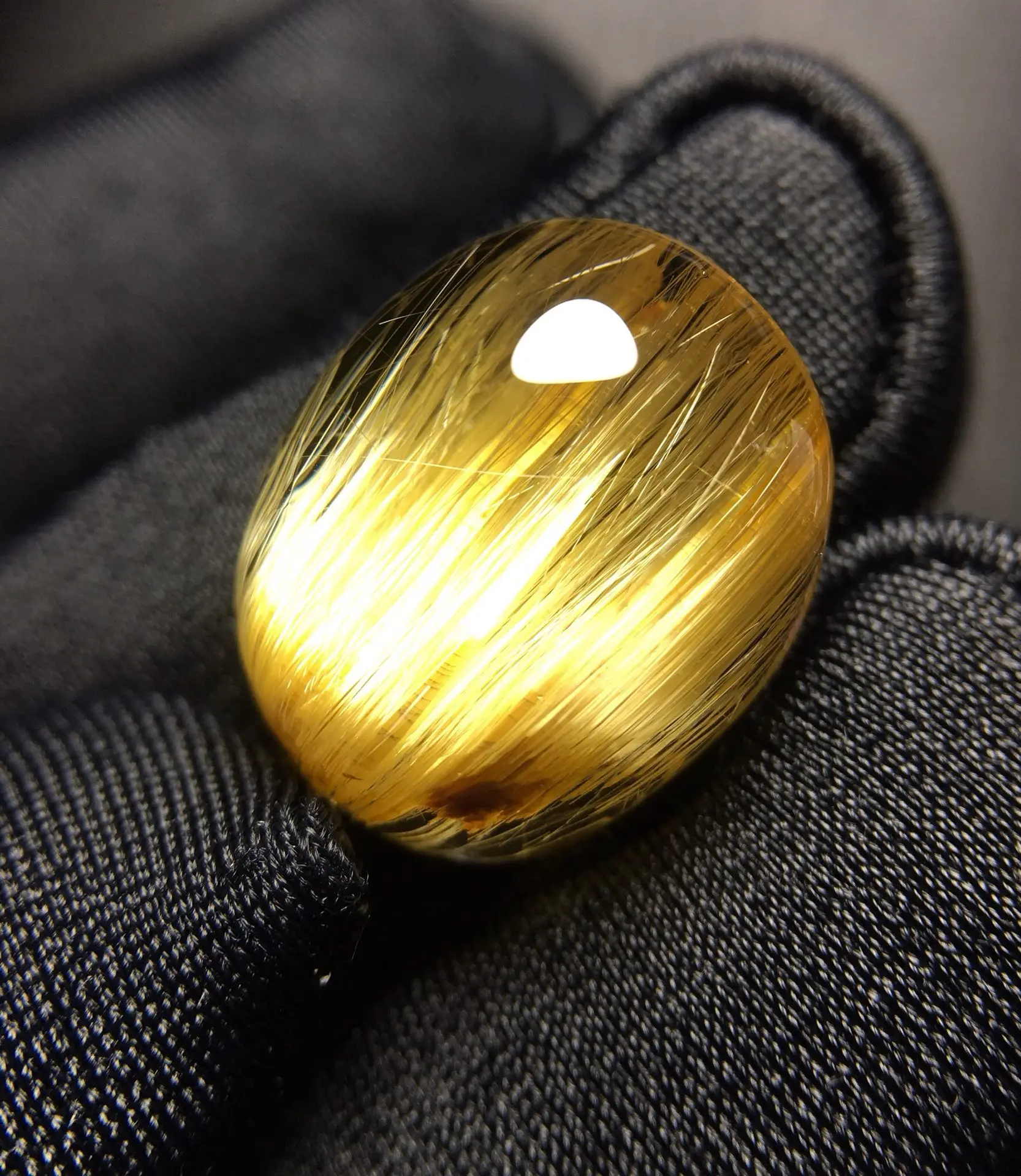 

Natural Gold Rutilated Quartz Pendant Oval Rutilated Quartz Jewelry 18*13.6*8.6mm Flower Love Women Brazil AAAAAAA