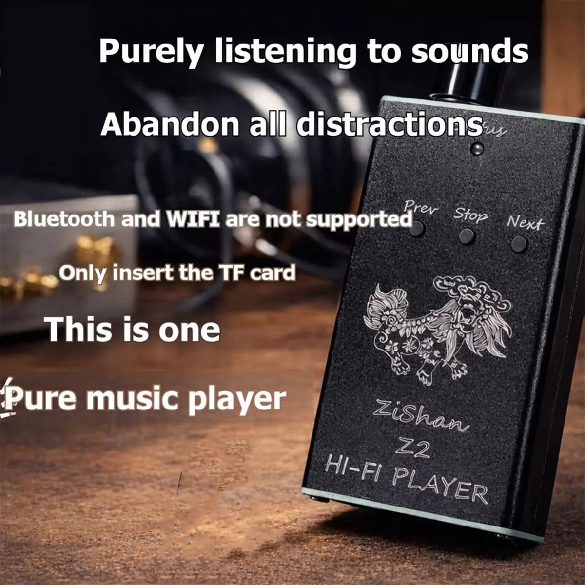 -[T1169C Digital]Upgrade Portable Zishan Z2 HiFi DSD Dard Decoding Lossless Music Player MP3 Player ES9018 Headphone Amplifier view 5