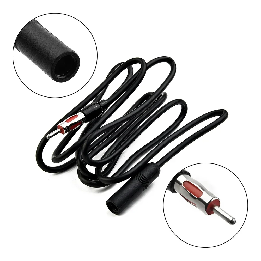 Replacement Cable Accessories Male To Female Parts Plug And Play Antenna Black Cord Extension Male to Female 2018