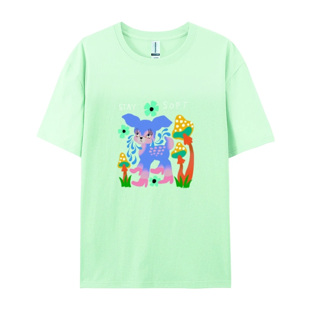 Sheep  Print,Women Short T-shirt,Short sleeve,100%cotton,Double-sided,Holiday wear,Foundation wear,Gothic,Amine Street T-shirt
