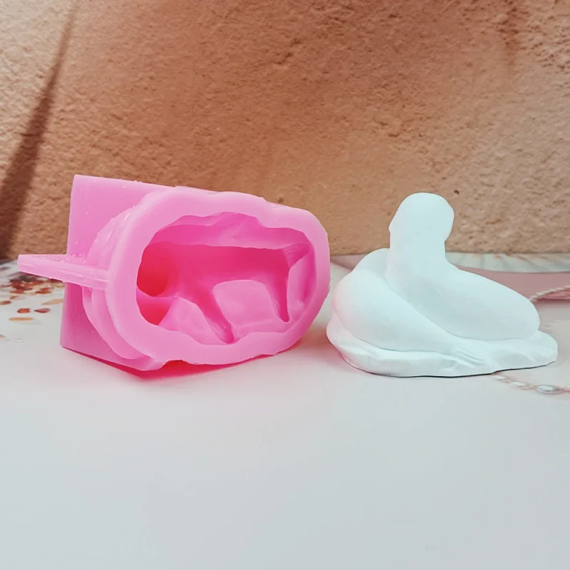 

Детская фигурка уплотнения, форма для подсвечника, набор для литья из гипсового цемента «сделай сам», силиконовая форма из смолы ручной работы для домашнего декора, изготовление подарков